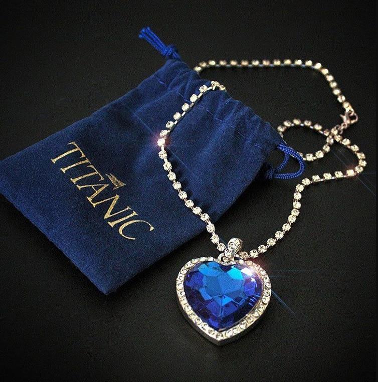 Heart of the Ocean Pendant Necklace - Hautefull