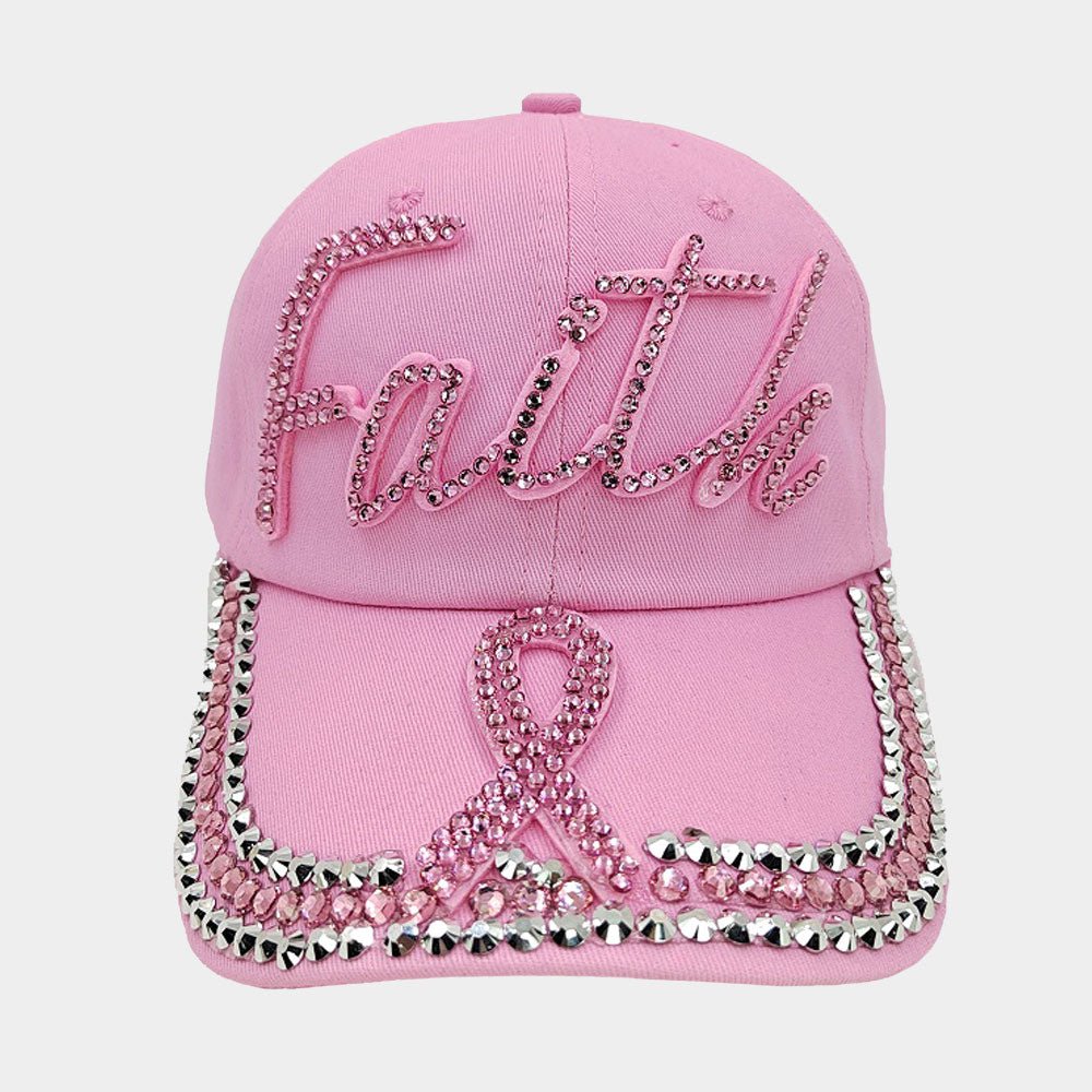 Hope and Faith Bling Baseball Cap - Hautefull