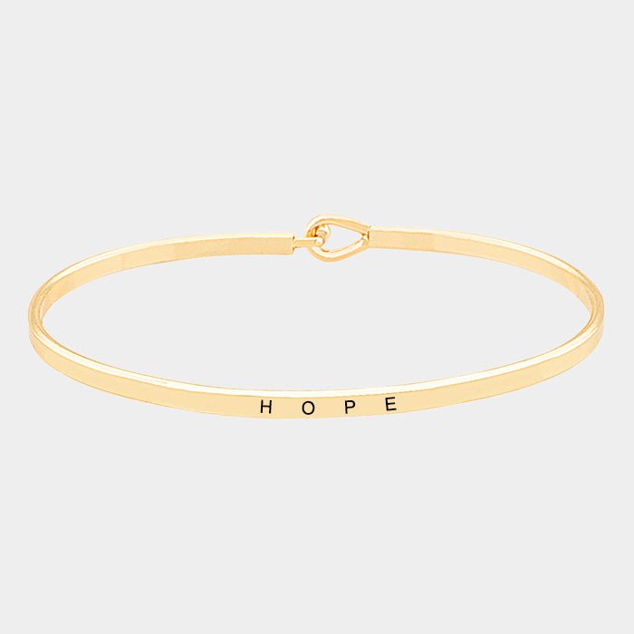 "Hope" Thin Bracelet - Hautefull