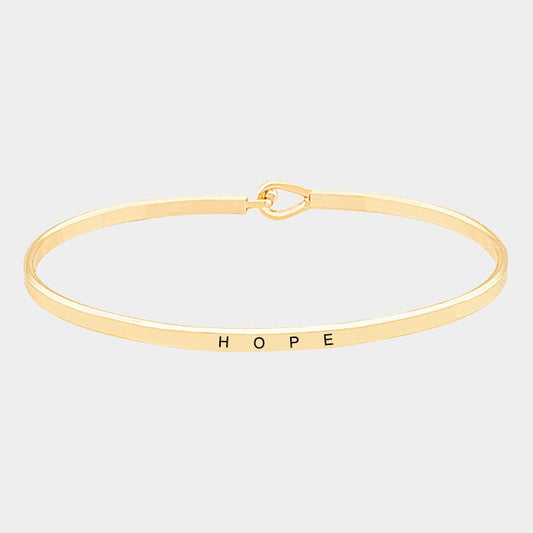 "Hope" Thin Bracelet - Hautefull