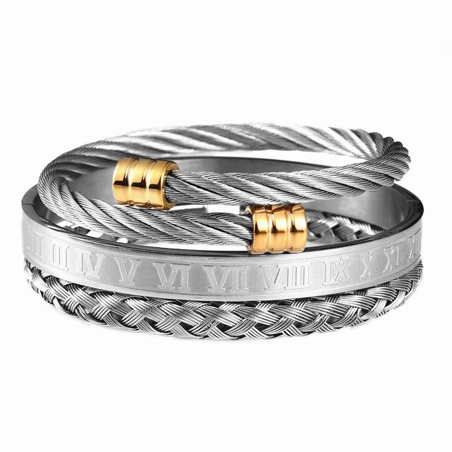 Layered Gold Charm Bracelet - Hautefull