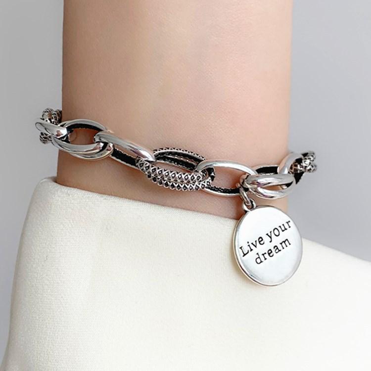 "Live Your Dream" Message Bracelet Chain Link - Hautefull