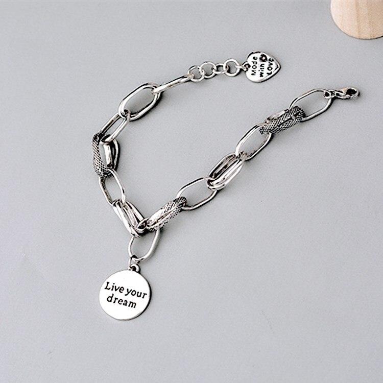 "Live Your Dream" Message Bracelet Chain Link - Hautefull