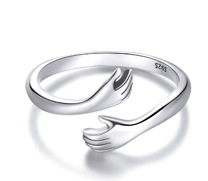 Loving Hugs 925 Sterling Silver Ring - Hautefull