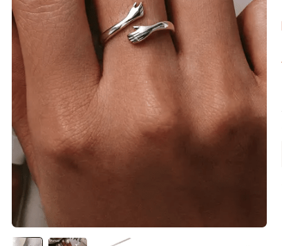 Loving Hugs 925 Sterling Silver Ring - Hautefull