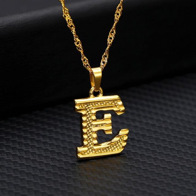 Mini Initial Letter Pendant Necklace - Hautefull