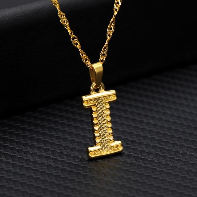 Mini Initial Letter Pendant Necklace - Hautefull