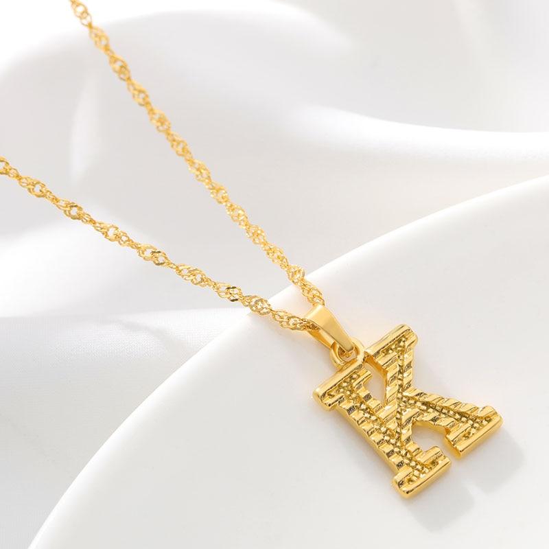 Mini Initial Letter Pendant Necklace - Hautefull