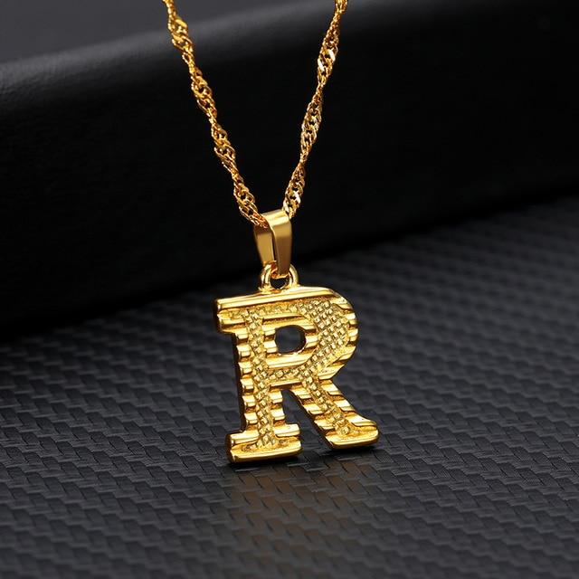 Mini Initial Letter Pendant Necklace - Hautefull