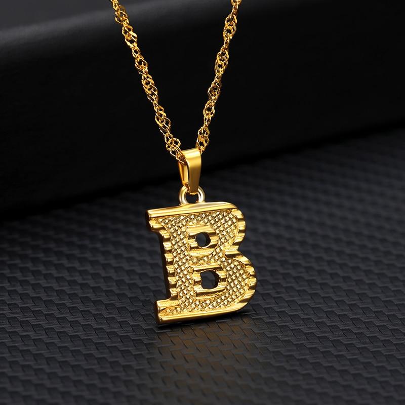 Mini Initial Letter Pendant Necklace - Hautefull