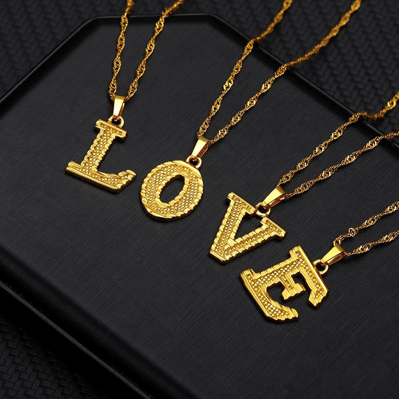 Mini Initial Letter Pendant Necklace - Hautefull