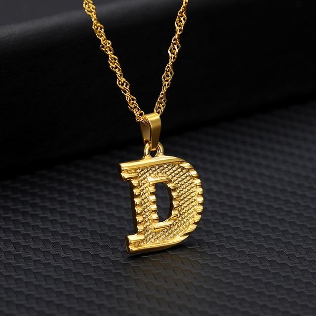 Mini Initial Letter Pendant Necklace - Hautefull