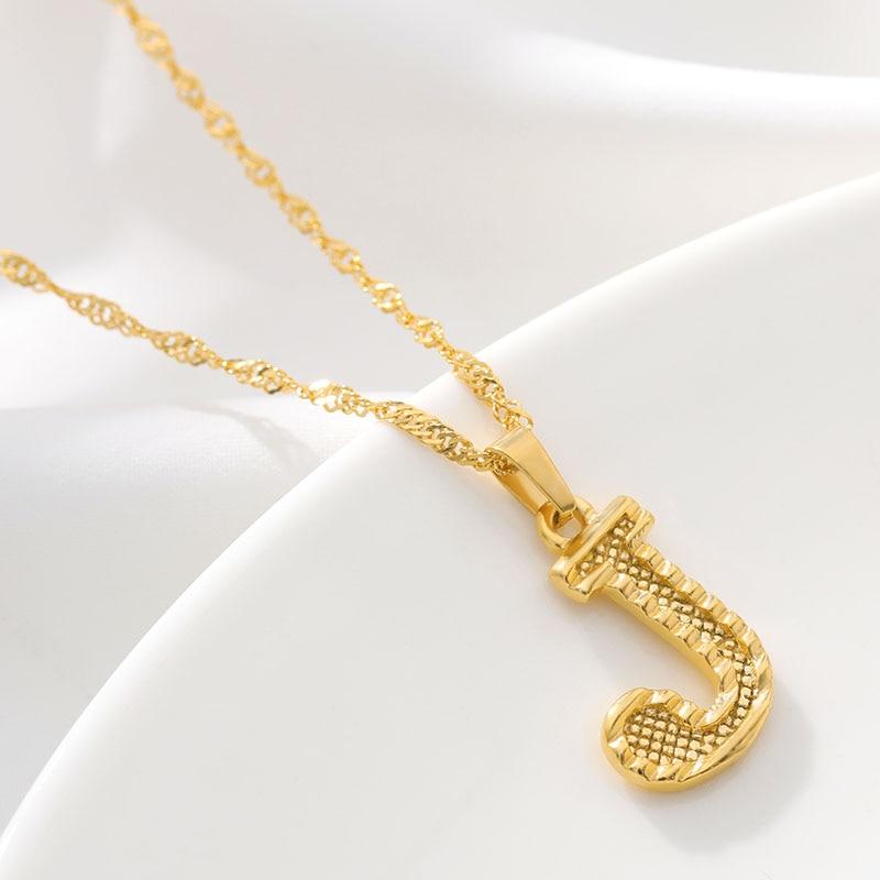 Mini Initial Letter Pendant Necklace - Hautefull