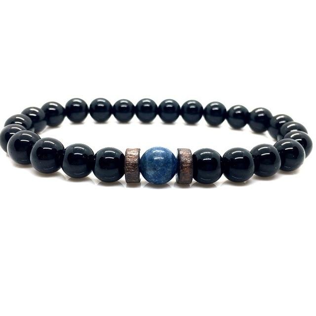 Natural Moonstone Bead Bracelet Made From Lava Stone - Hautefull