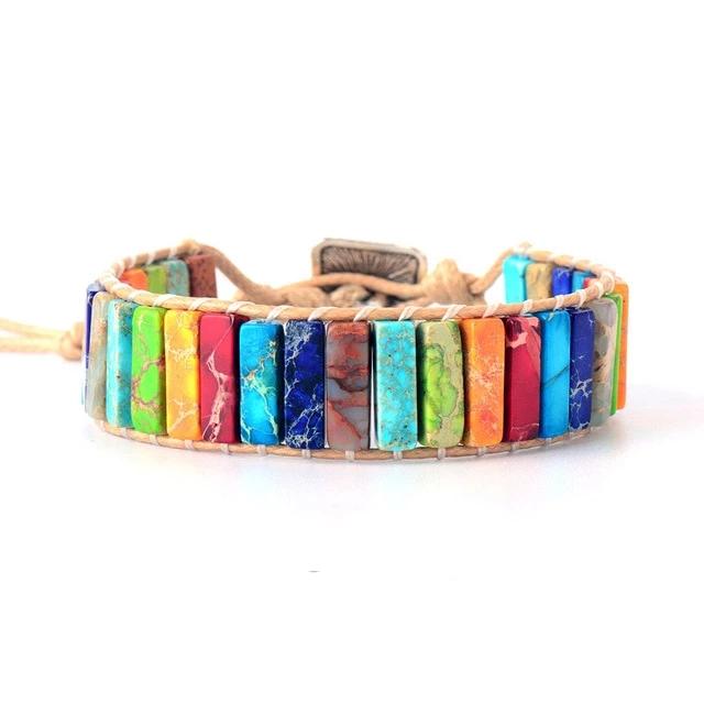 Natural Stone Chakra Bracelet - Hautefull