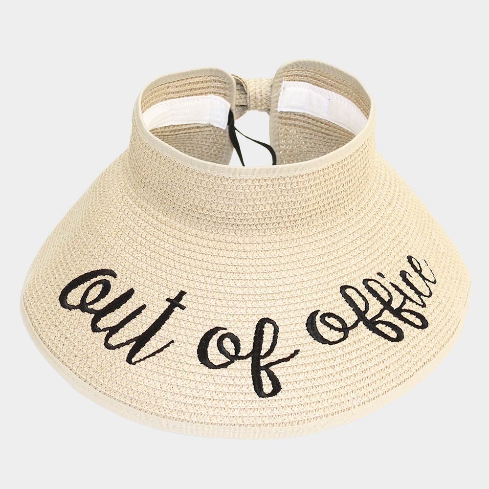 "Out of Office" Foldable Visor Hat - Hautefull