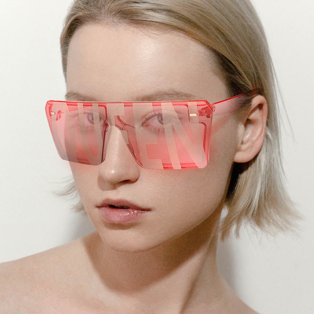 "Queen" Tinted Sunglasses for Style and Sun Protection - Pink - Hautefull