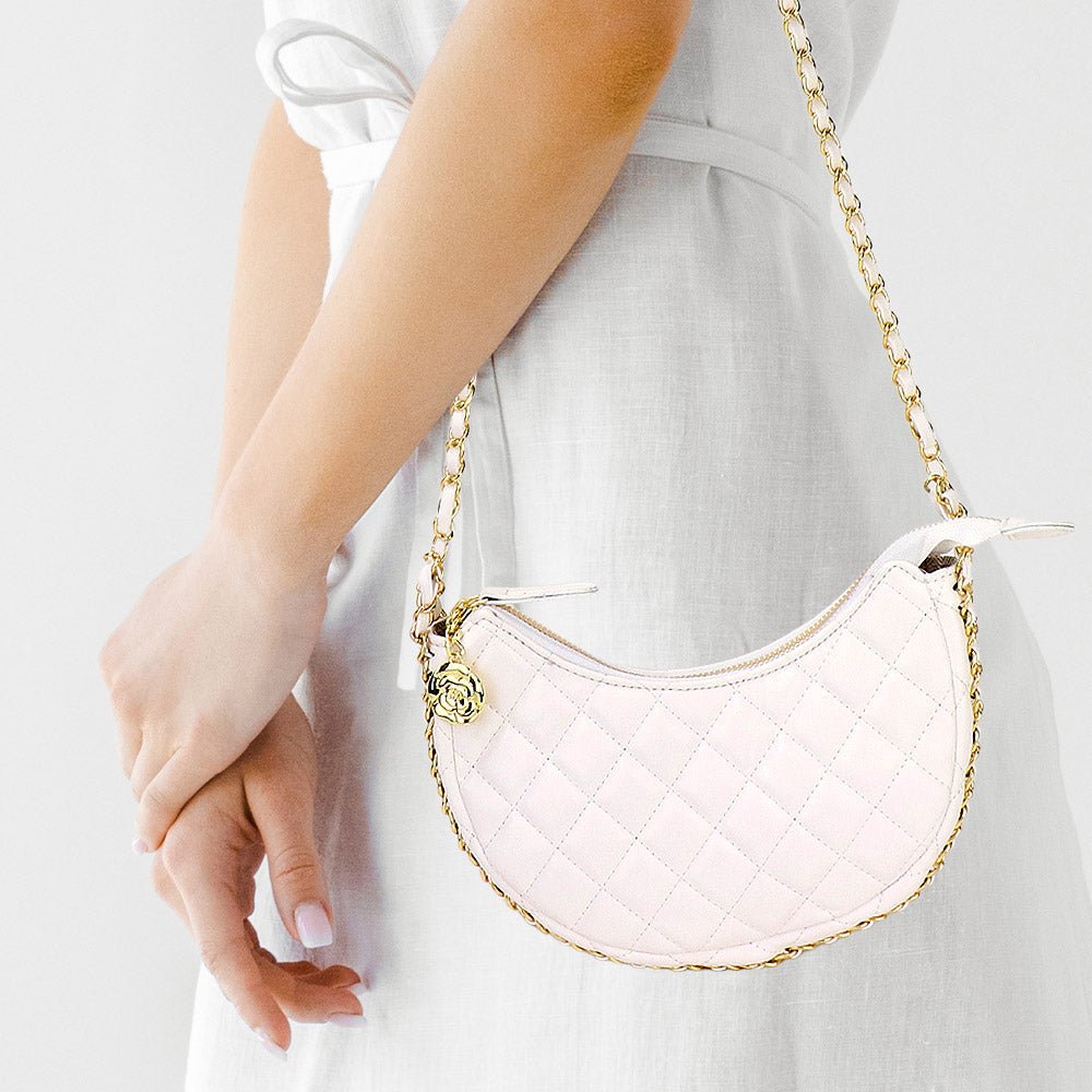 Quilted Chain Crossbody Bag - Hautefull