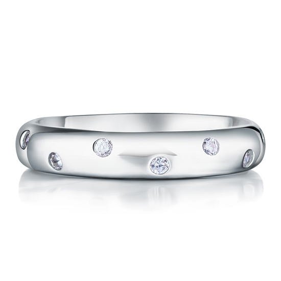 Silver Eternity Wedding Band - Hautefull