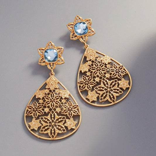 Snowflake Dangle Earrings - Hautefull