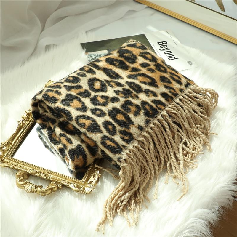 Thick Leopard Scarf Tassel - Hautefull