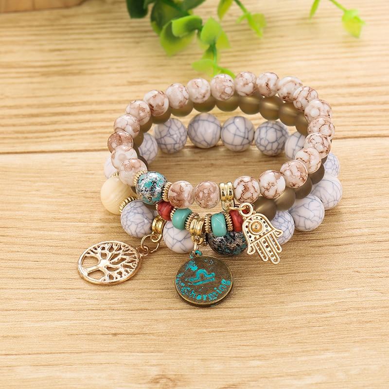 Tree of Life Beaded Layered Bracelet - Hautefull