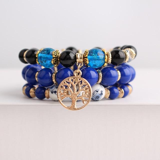 Tree of Life Beaded Layered Bracelet - Hautefull