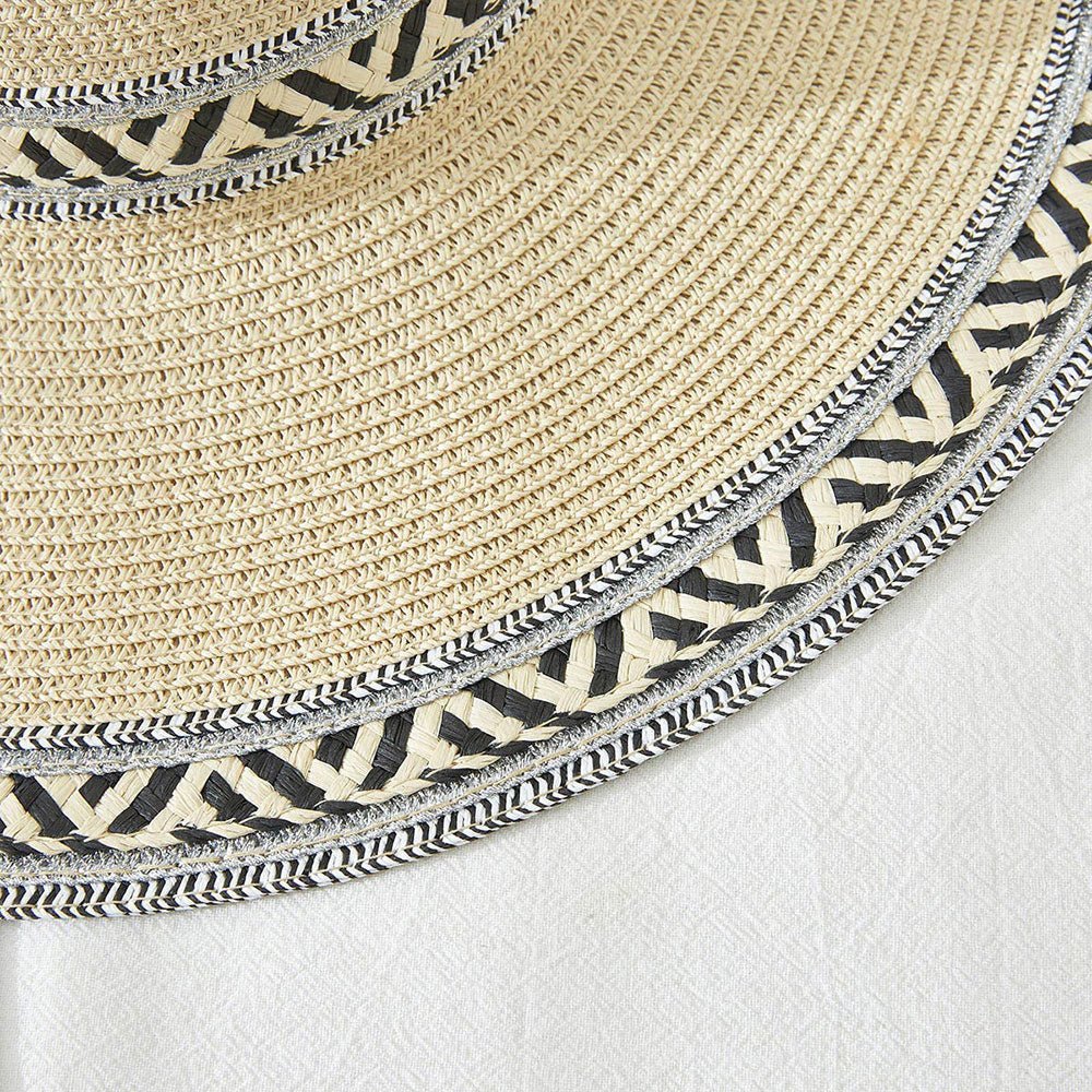 Tribal Printed Wide Brim Sun Hat - Hautefull