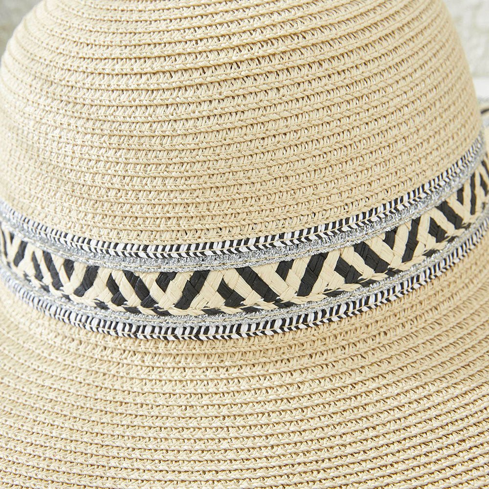 Tribal Printed Wide Brim Sun Hat - Hautefull