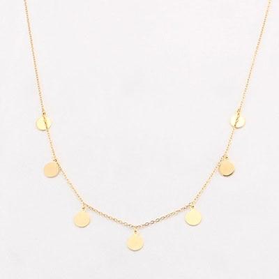 Women Choker Necklace With Star Pendants - Hautefull