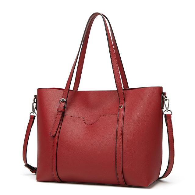 Women Soft Faux Leather Handbags - Hautefull