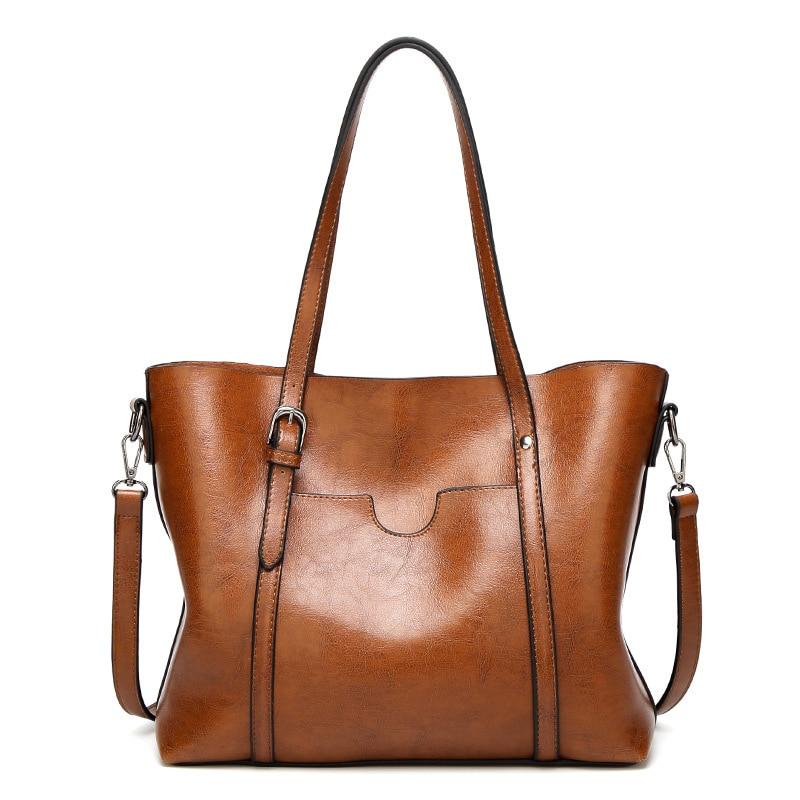 Women Soft Faux Leather Handbags - Hautefull