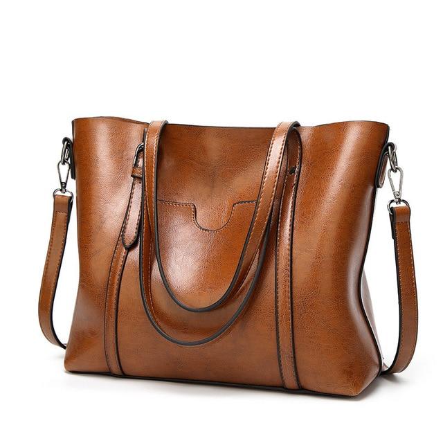 Women Soft Faux Leather Handbags - Hautefull